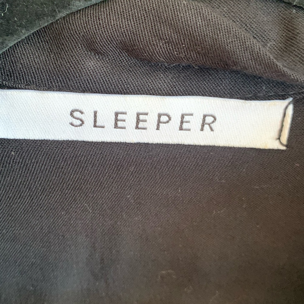 SLEEPER Black Pierrot Party Pajama Top XS - Picture 5 of 6